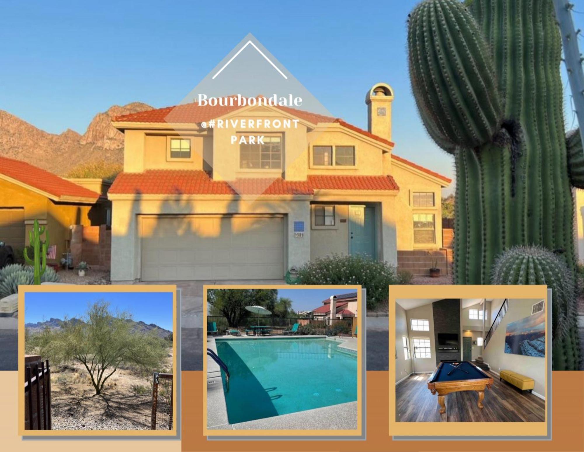 Private Home - Billiards, Mountain Views, Private Desert Access, Hoa Pool & Spa, Bbq, At Lambert Park - Bourbondale ทูซอน ภายนอก รูปภาพ